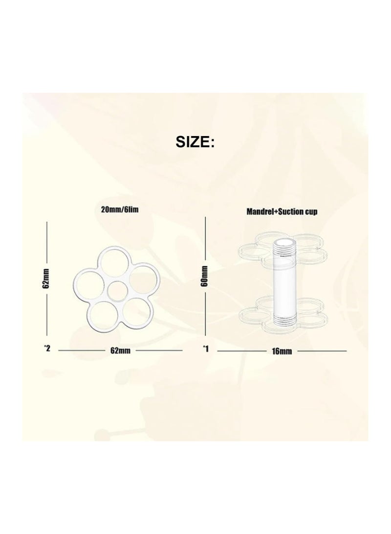 SYOSI Universal Rotating Flower Arrangement Tool, 2024 New Spiral Flower Bouquet Twister, DIY Tool for Bouquets, Clear Spiral Ikebana Stem Holder, Spiral Flower Bouquet Tool for Home Decor (2 PCS) - Image 2