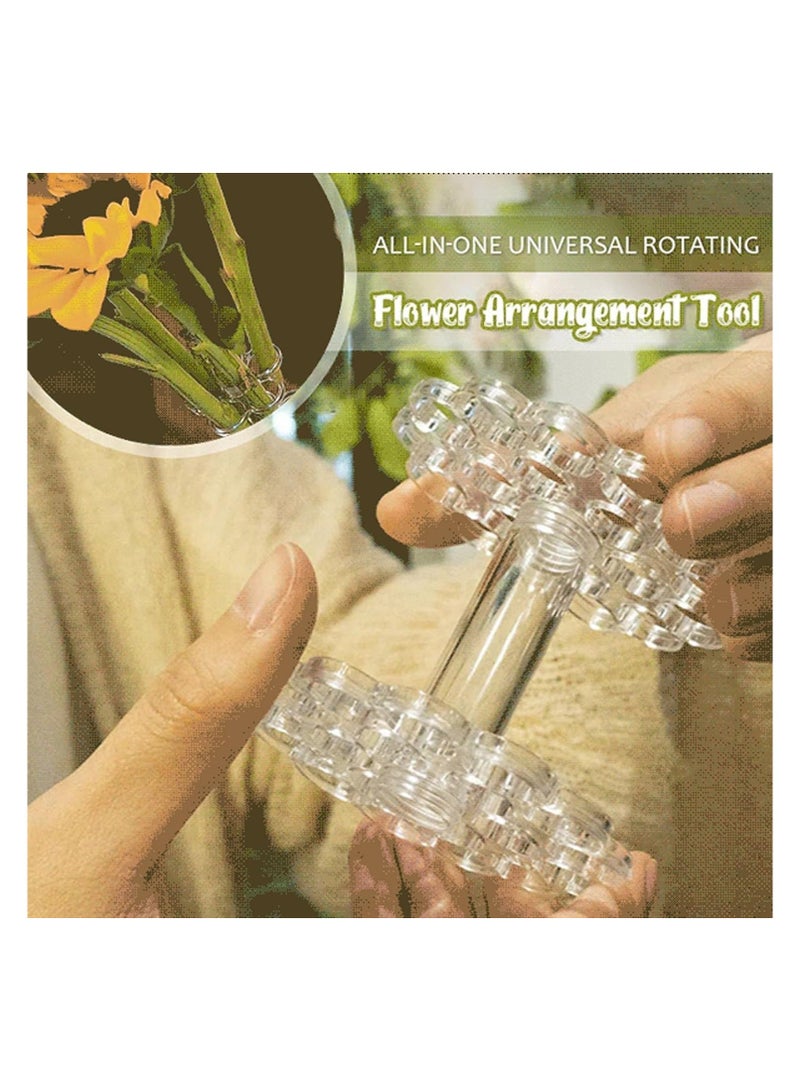 SYOSI Universal Rotating Flower Arrangement Tool, 2024 New Spiral Flower Bouquet Twister, DIY Tool for Bouquets, Clear Spiral Ikebana Stem Holder, Spiral Flower Bouquet Tool for Home Decor (2 PCS) - Image 5