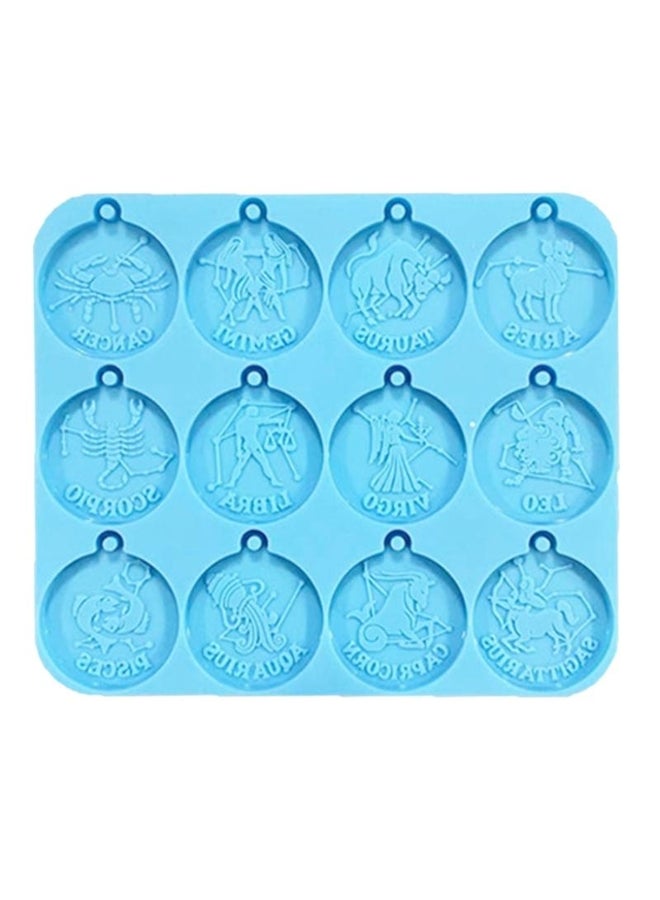 Twelve Constellations  Silicone Mold Suitable for Resin  Craft Earrings Pendant Tag Keychain Jewelry Making - Image 1
