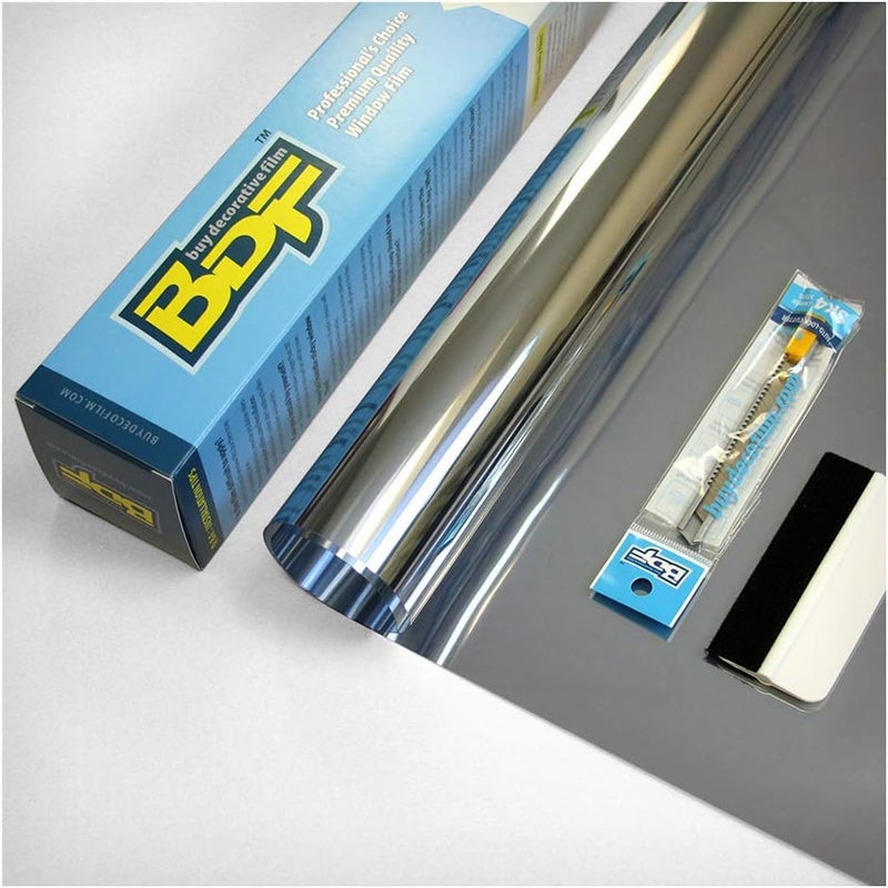 BDF S15 One Way Mirror Window Film - Silver 15 (Dark) - Image 2
