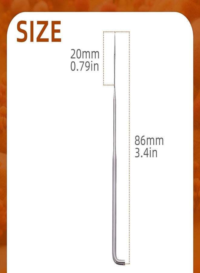 Flylin 100Pcs Needle Felting Needles, Metal Wool Felting Supplies with Felting Needles Storage Box, Felting Poked Needles Kits Set Stitch Punch Tool for Hand Craft DIY Sewing Handmade Handcraft (M) - Image 2