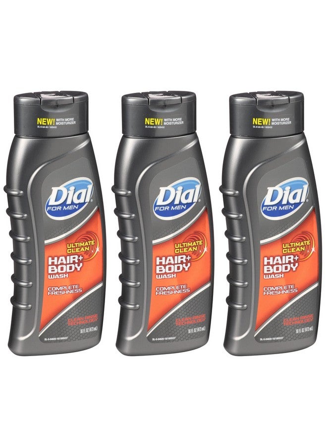 Dial Ial Men Ultimate Clean Hair Body Wash 16 Ounce 3 Pack - Image 1