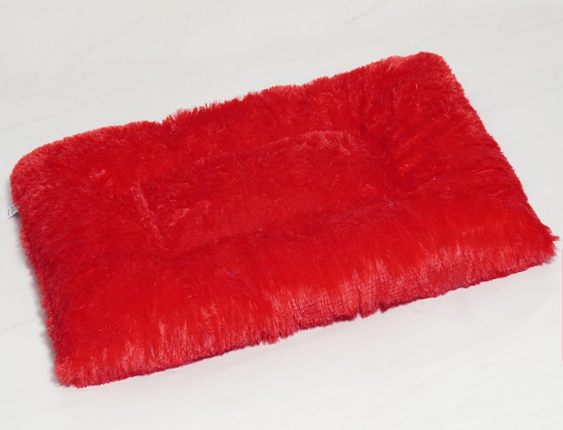 NEXTGO Floor Seat Cushions Yoga Meditation Mat Pooja aasan Soft Extra Comfortable Feather Touch Last Long Upto Washable Material Size 24 x 30 Inch 2 x 2.5 Fit (RED) - Image 1