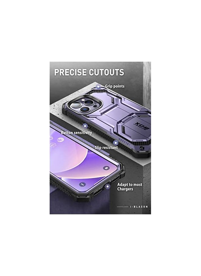 I-blason Armorbox Case for iPhone 14 Pro 6.1 inch (2022 Release) with Kickstand & Belt Clip Holster, Full Body Protective Bumper Case with Built-in Screen Protector  - Image 3