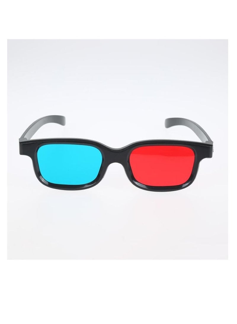 AROAQ High Quality 1x Black Frame Red Blue Universal 3D Glasses Movie Game DVD Black 3D Glasses  - Image 3