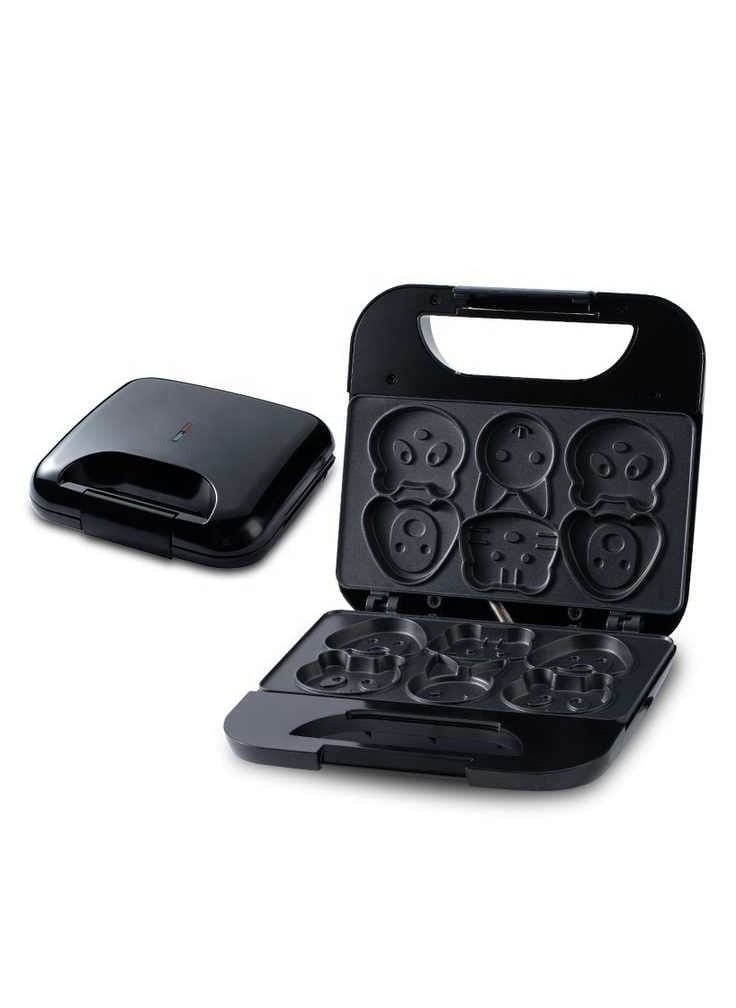 Generic Cartoon Cookie Maker with 6 Slot Non Stick Easy for Home, Office, Parties, Birthdays for Kids and Children 750W Black  - Image 3