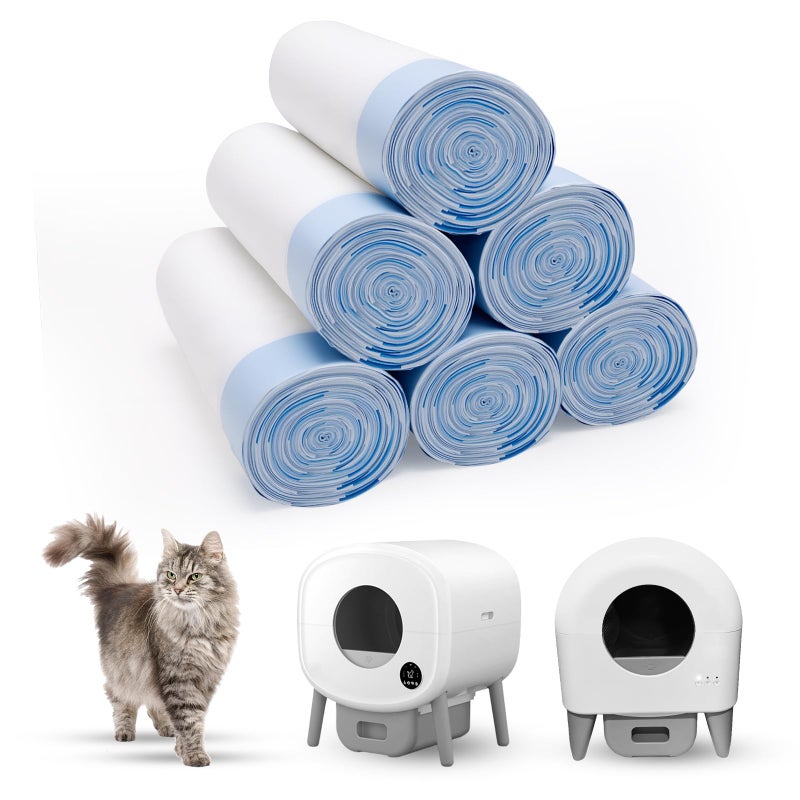 Loveishere 120 Count 26" x 11.8" Cat Litter Box Liners for Fsitego and Fumoi Self Cleaning Litter Box, Extra Thick Heavy Duty Cat Litter Bags Replacement, 3-4 Gallons of Capacity - Image 1