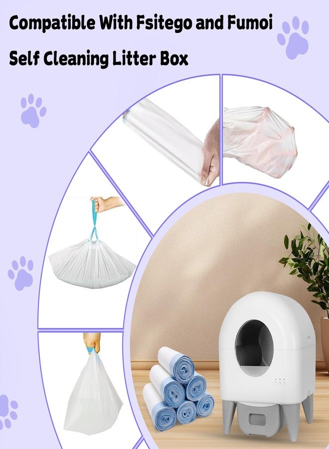 Loveishere 120 Count 26" x 11.8" Cat Litter Box Liners for Fsitego and Fumoi Self Cleaning Litter Box, Extra Thick Heavy Duty Cat Litter Bags Replacement, 3-4 Gallons of Capacity - Image 3