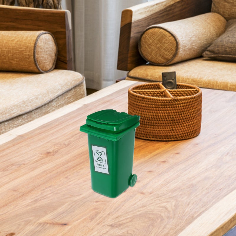 Desk Trash Can, Mini Waste Bucket for Office Use, Sturdy PP Material - Image 3