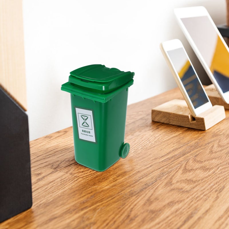 Desk Trash Can, Mini Waste Bucket for Office Use, Sturdy PP Material - Image 5