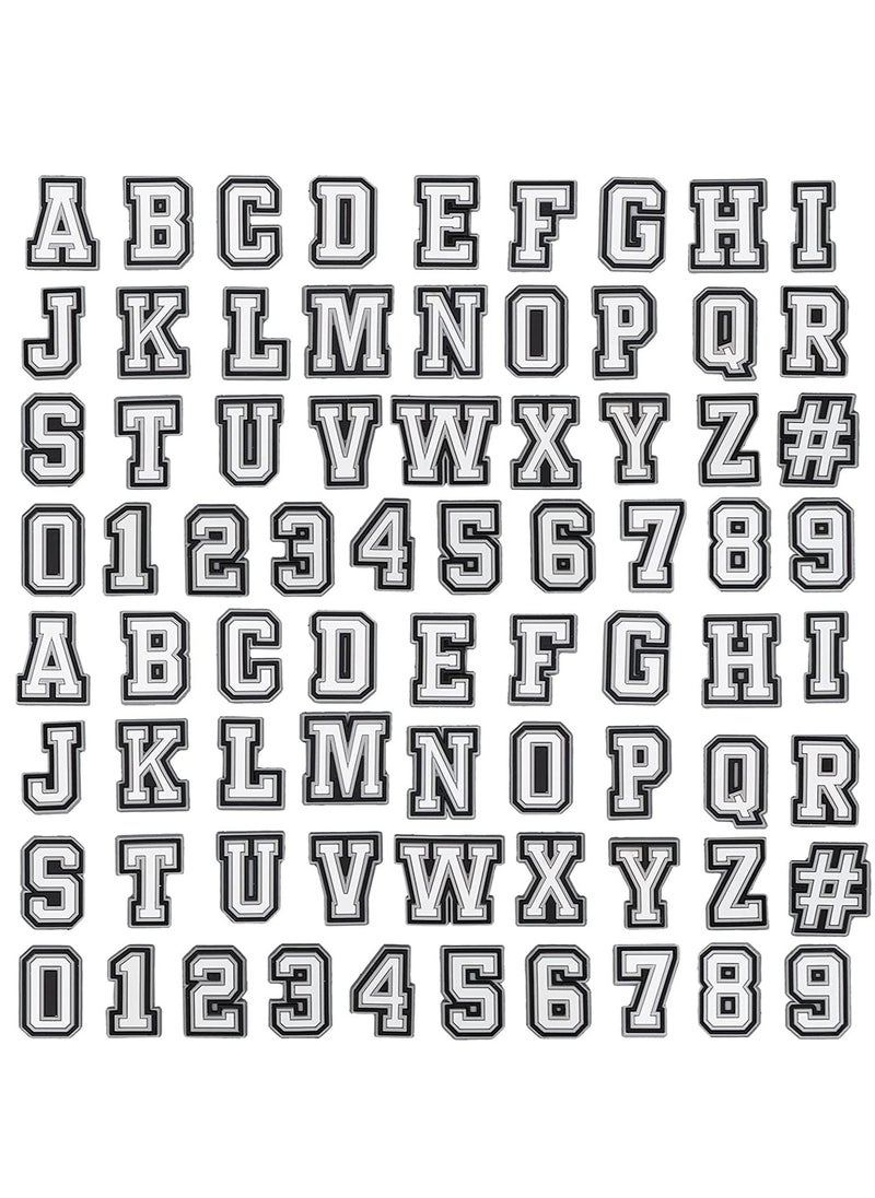 KASTWAVE Shoe Decoration Charms Shoe Charms for Croc 74 Pcs Letters Numbers Shoe Double A-Z Letters & 0-9# Numbers for Bracelets Decoration for Boys and girls Teens Party Favor Birthday Gifts  - Image 2