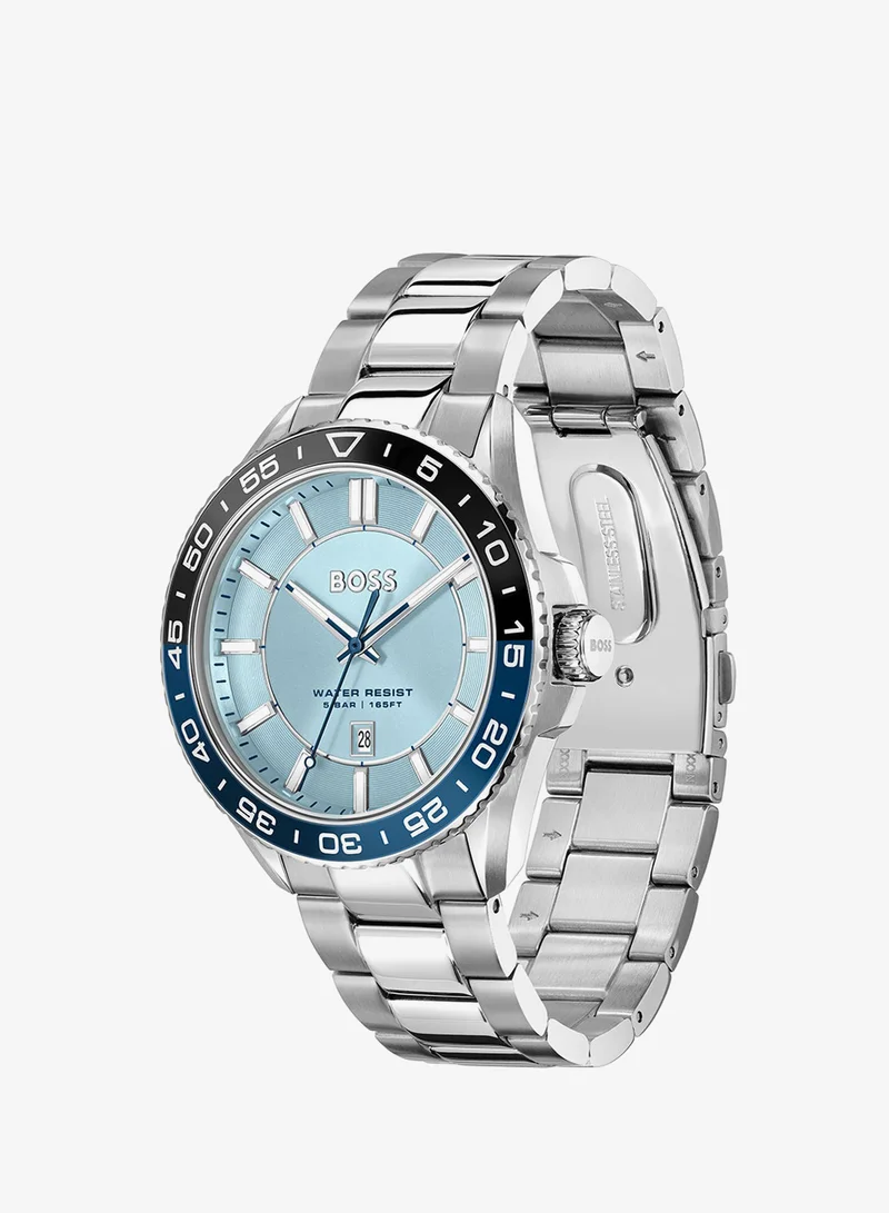 BOSS  Runner 3H Analogue Watch with Steel Bracelet - 1514207 for Men | Best Price UAE