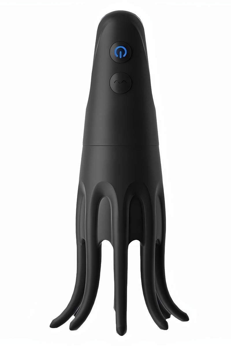 Octopus Electric Scalp & Head Massager with 10 Vibration Modes – Portable Stress Relief Tool with Soft Silicone Claws, USB Rechargeable for Hair Care & Relaxation - Image 2