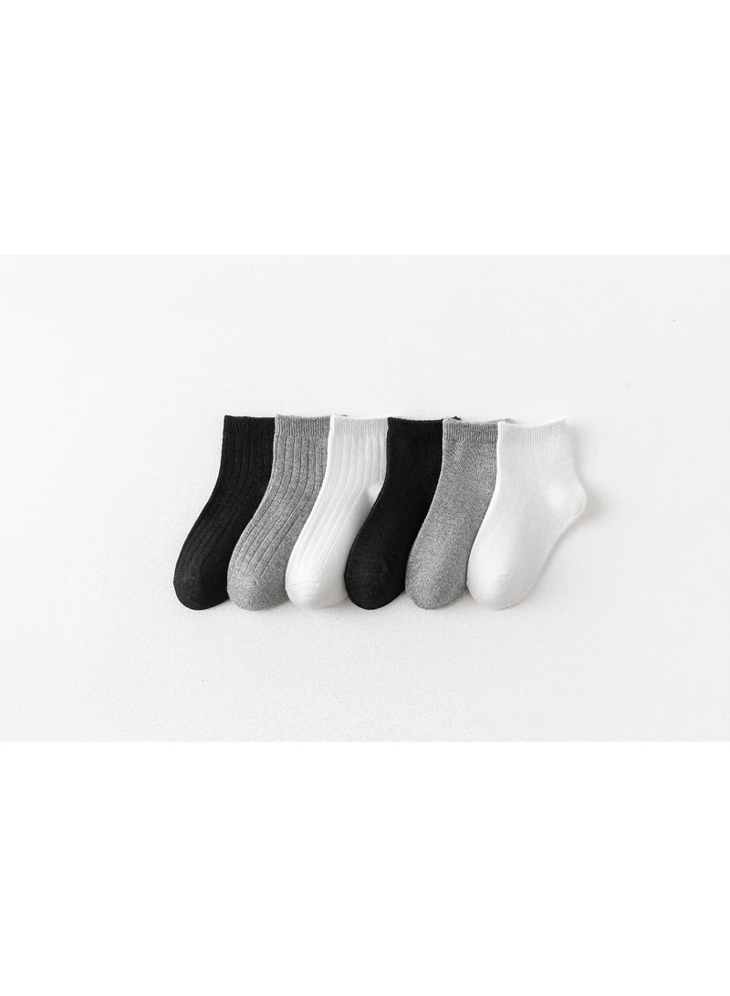 بيداني Essential Black Cotton School Socks (5-Pack)Short - Image 2