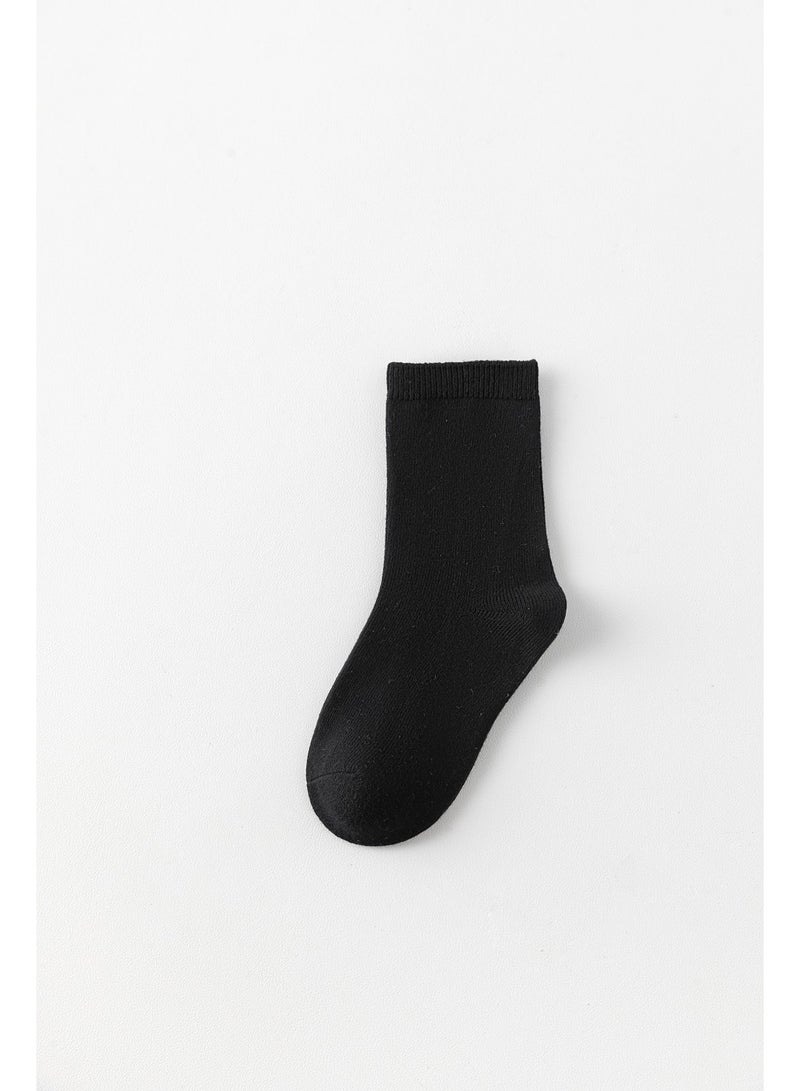 بيداني Essential Black Cotton School Socks (5-Pack)Short - Image 4