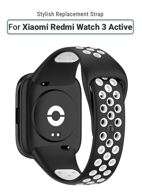 1 Strap for Redmi Watch3 Active Strap Black and White
