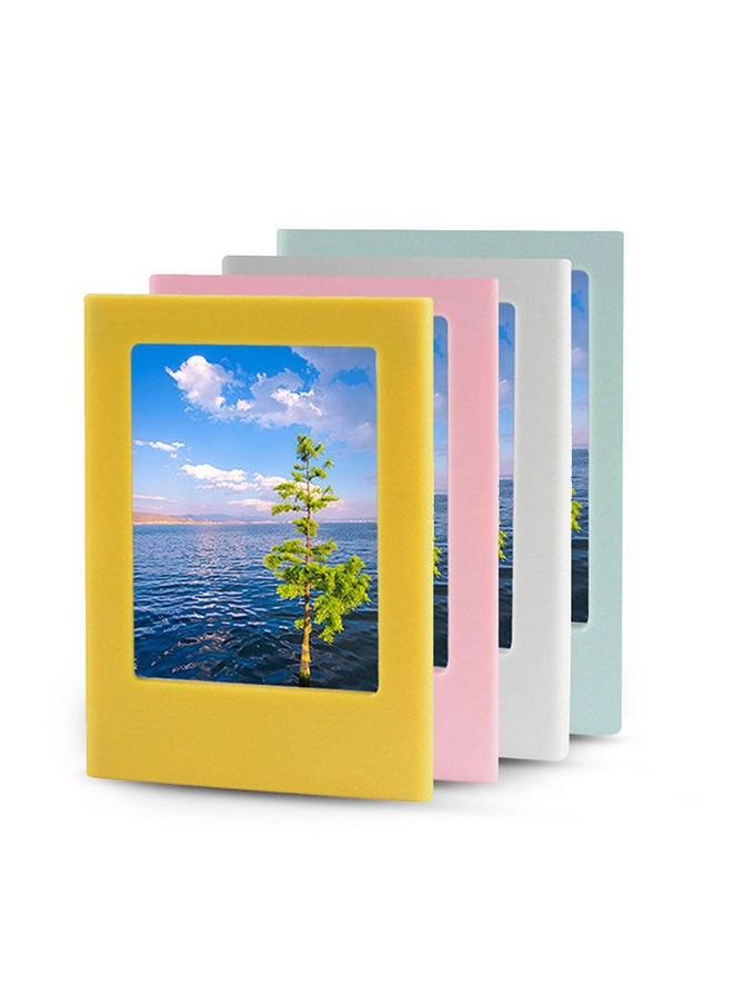O Ozone Colorful Magnetic Photo Picture Frame for Fujifilm Instax Mini 9 8 8 Plus 70 7s 90 25 26 50s Films Mobile Printer Film - Pack of 4  - Image 1