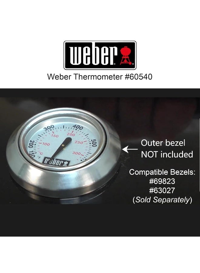 Weber 60540 Charcoal, Spirit, Q Grill Replacement Thermometer, 1-13/16" Diameter - Image 4