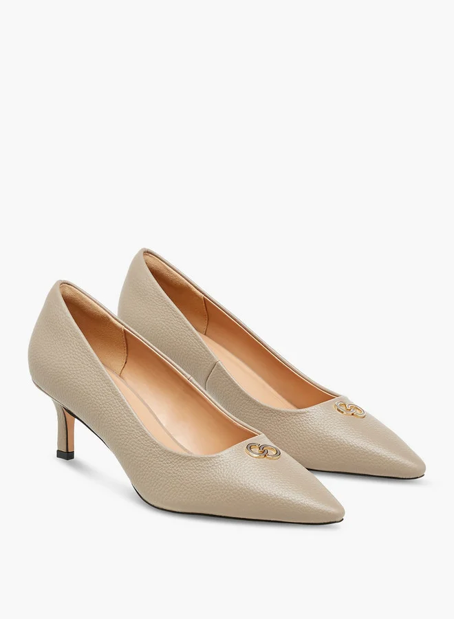 Celeste Women's Solid Slip-On Pumps with Stiletto Heels