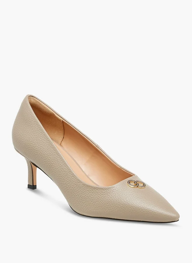 Celeste Women's Solid Slip-On Pumps with Stiletto Heels