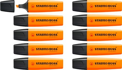 STABILO Highlighter STABILO BOSS ORIGINAL Pack of 10 Orange - Image 1