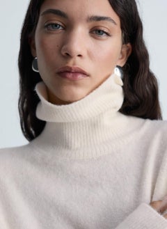 MANGO Short Turtleneck Knitted Dress  - Image 4