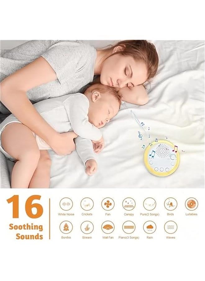 Gonice White Noise Machine for Sleeping Baby, Portable Sleep Soother with 16 Soothing Nature Sounds, Timerable Lullaby Maker, Travel Sound Machine for Sleeping  - Image 3