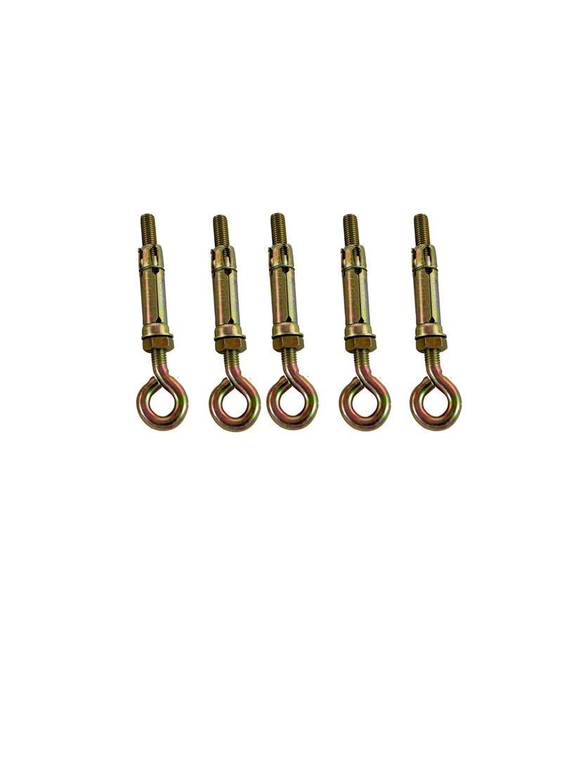 عالية القوة درع الغلاف المعدني مغلق هوك / خطاف العين | Open Hook Anchor Bolt Pack of 5 (مغلق HOOK ، 8 مم) - Image 2
