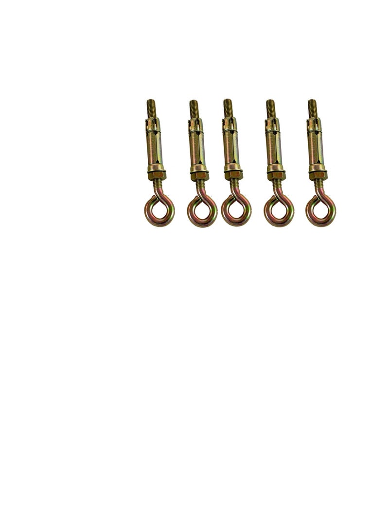 عالية القوة درع الغلاف المعدني مغلق هوك / خطاف العين | Open Hook Anchor Bolt Pack of 5 (مغلق HOOK ، 8 مم) - Image 1