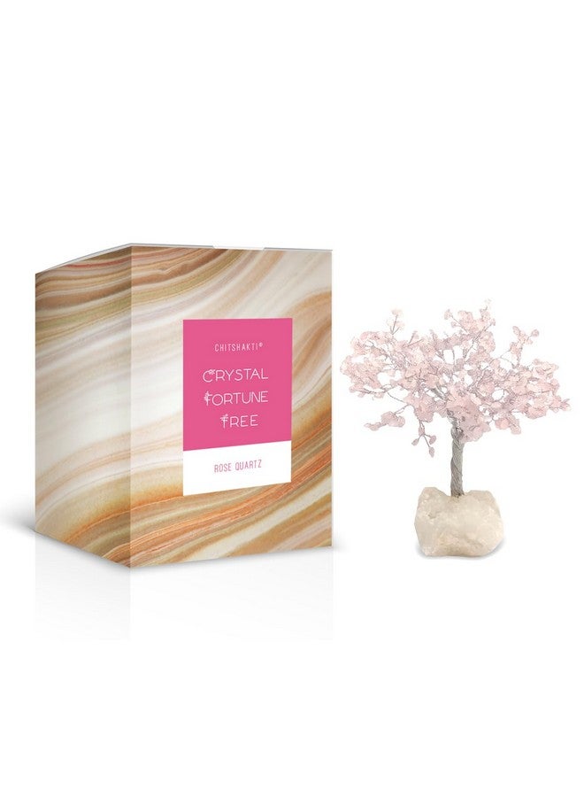 Chitshakti Chitshakti Rose Quartz Crystal Tree - 500 Beads | Crystal Tree for Healing Energy, Vastu & Feng Shui | Enhances Love, Self-Care & Inner Peace | Decor & Gifting Essential - Image 5