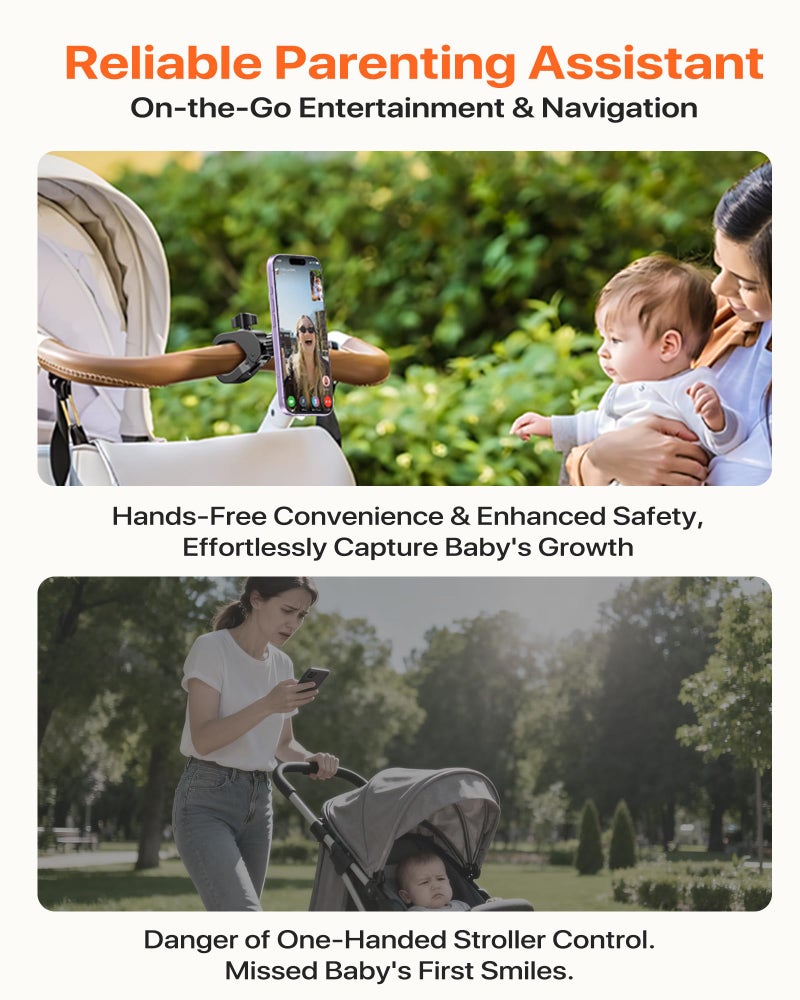 Pipiboo Magnetic Phone Holder Clamp Mount:[24*N55 Magnet & Fit for PopSocket]Rotatable Handlebar Accessories for MagSafe for Stroller,Peloton,Steering Wheel,Push Cart,Treadmill,Fit for iPhone 12-17 Series - Image 5