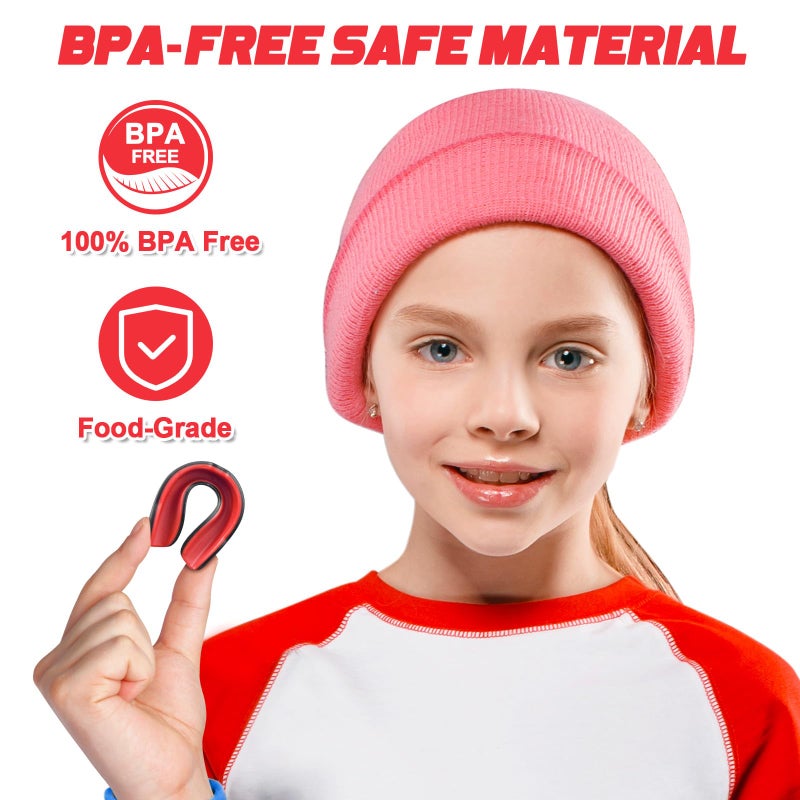 MENOLY Youth Mouth Guard - 5 Packs Football Mouth Guard, BPA Free Mouth Guard with Portable Case, Mouth Guard Sports for Boxing, Basketball, Lacrosse, MMA, Hockey, Wrestling, Soccer - Image 4