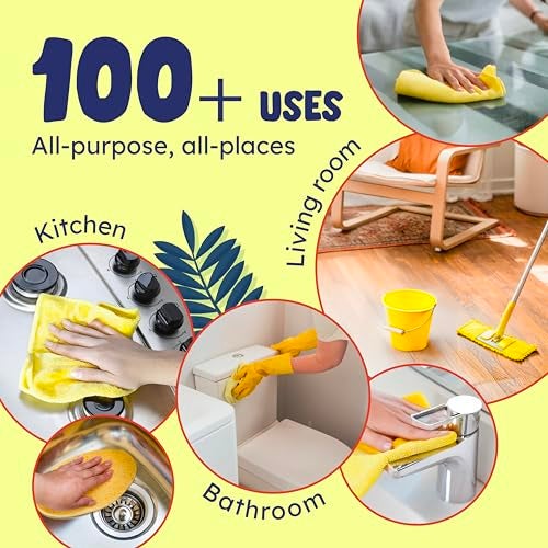 Originally Yellow Lemon White Vinegar For Cleaning Purpose | USA Made All Purpose Cleaner | Use as Glass, Kitchen & Floor Cleaner | Plant Derived Cleaning Vinegar 1 Gallon in 2 pack | 128 Oz - Image 4