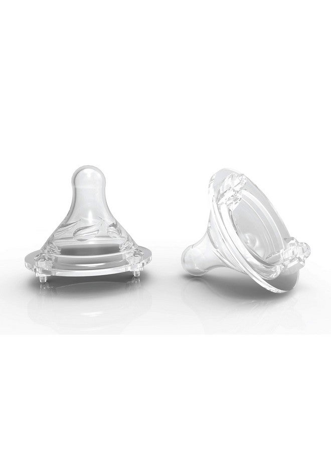 AVIMA Baby Silicone Nipples For Wide Neck Bottles Fast Flow 6 Months+ (Set Of 6) - Image 4