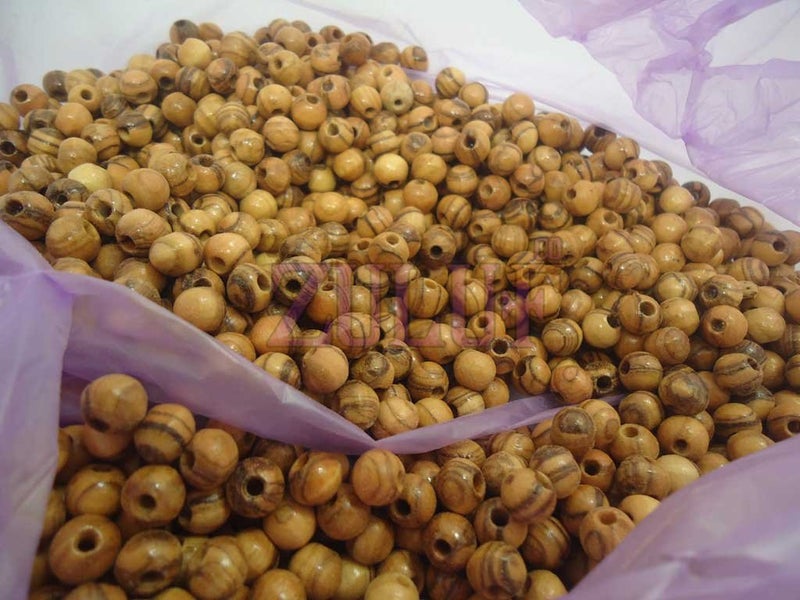 ZULUF 4mm Small Wooden Beads - Bethlehem Olive Wood Brown Beads for Jewelry Making (60pcs) Tiny Rosary Craft Supplies for Bracelet Necklace DIY & Catholic Prayer BEAD001 - Image 4