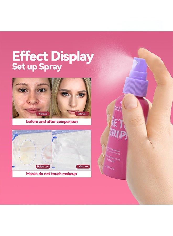 maffick Get a Grip Long Lasting Makeup, Oil Control Fine Mist-Makeup Setting Spray, Watermelon-Flavored Setting Spray, Hydrating Facial Spray for Makeup Setting & Skin Revitalization, Soothes and Hydrates, All Skin Types - Image 2