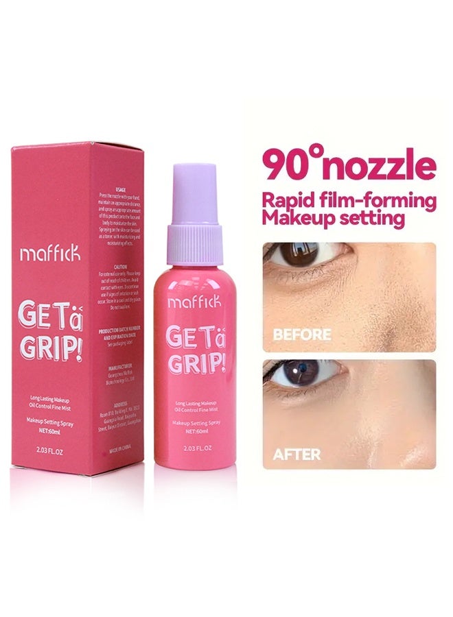 maffick Get a Grip Long Lasting Makeup, Oil Control Fine Mist-Makeup Setting Spray, Watermelon-Flavored Setting Spray, Hydrating Facial Spray for Makeup Setting & Skin Revitalization, Soothes and Hydrates, All Skin Types - Image 1
