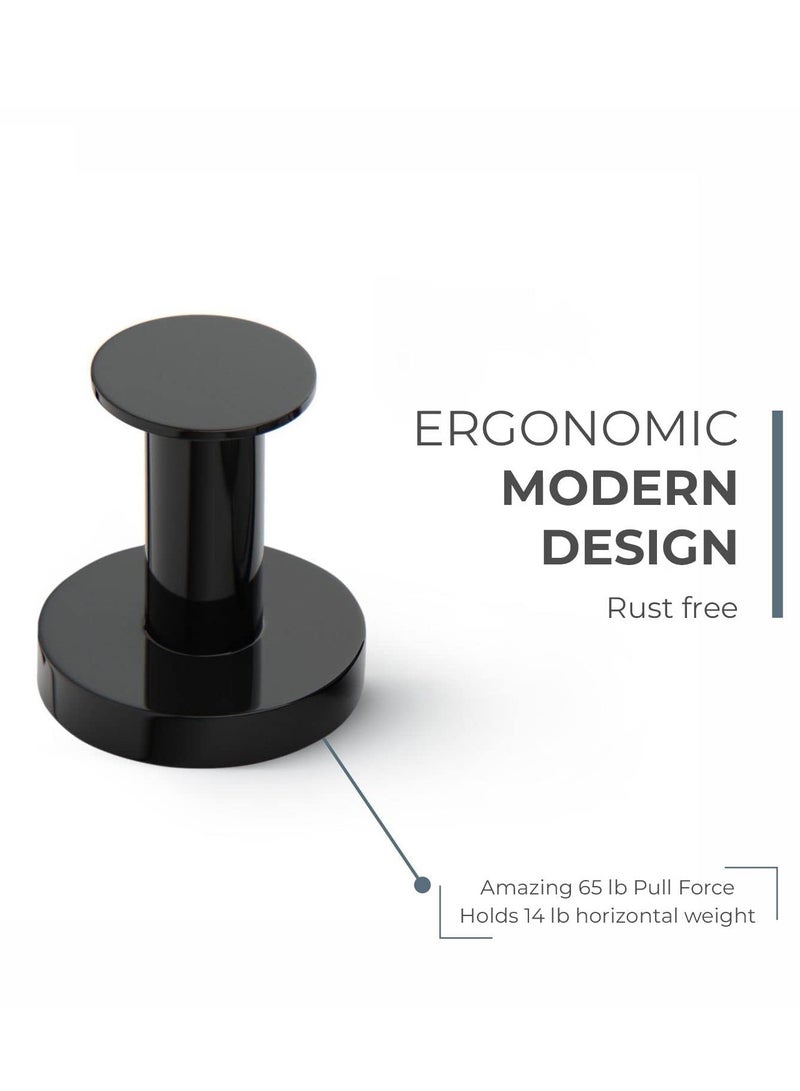 Set of 2 Strong Magnetic Hooks for Hanging Coats and Bags Magnet Hooks Heavy Duty Magnets Neodymium 52 Rare Earth Magnets Push Pin Style Magnet Hook for Refrigerator Locker - Image 5