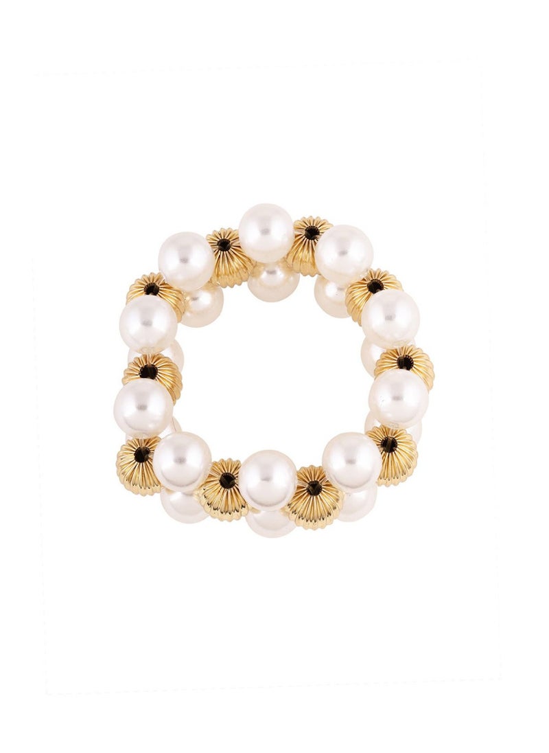 Priyaasi Pearls-Beaded Elasticated Bracelet  - Image 3