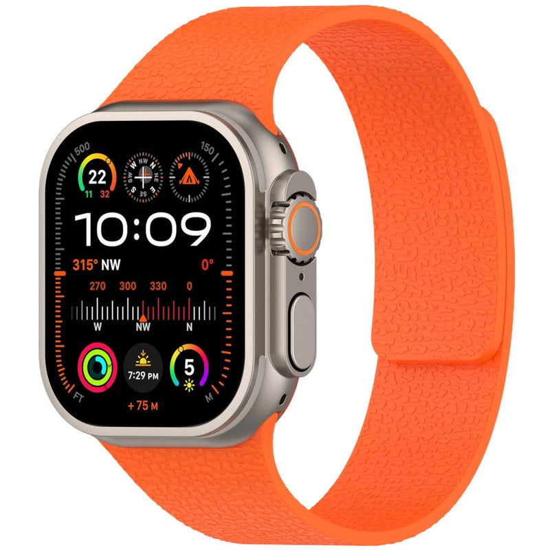 Adjustable Silicone Sport Strap Smartwatch Band Compatible with Apple Watch 38 40 41 42 44 45 49mm with Fit Replacement Strap in Green - Image 4