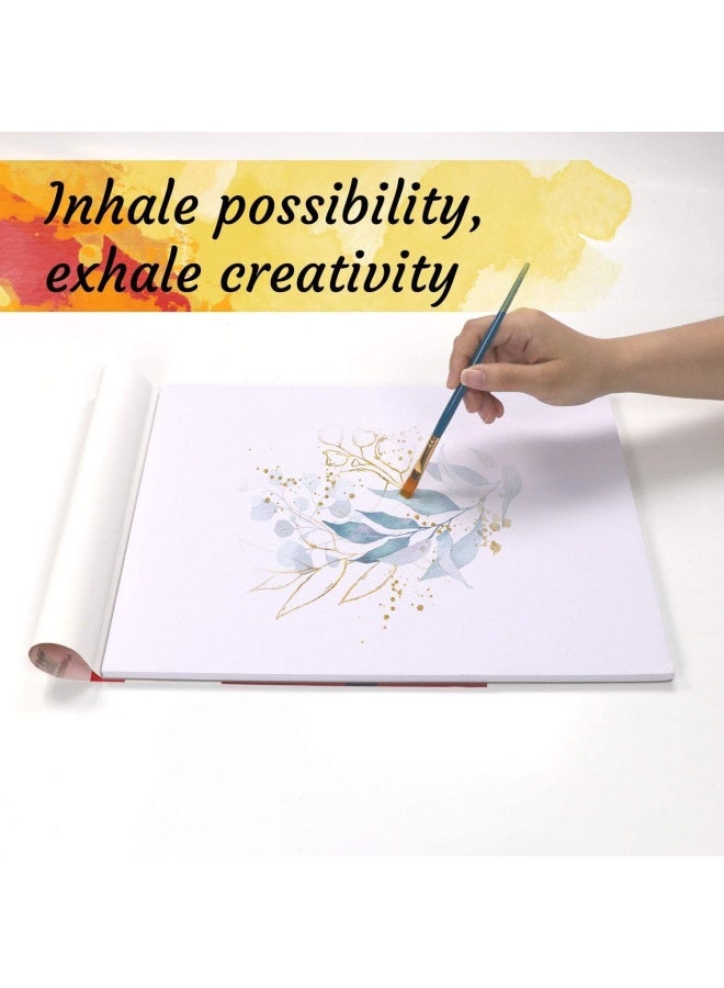 Premify A3 Watercolor Paper Pad 11.8” X 16.5”(300Gsm), Top Glued Sketchbook For Professional Artists & Beginners | Painting & Drawing, Mixed Media For Canvas Boards, Acid Free Kids Adult Coloring Pad - Image 2