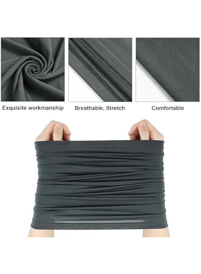Generic 6 Pieces Summer UV Protection Cooling Neck Gaiter Face Clothing Neck Gaiter Mask Scarf Sunscreen Breathable Bandana - Image 5