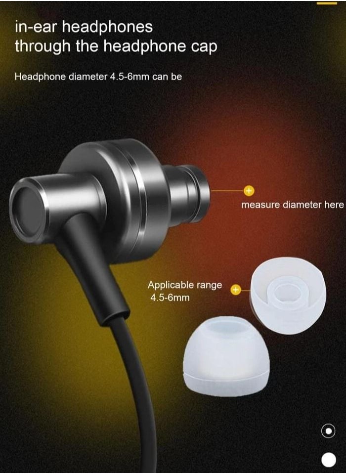 Generic Soft Silicone Inner Earbud Covers, Consisting of 8 Pairs White Color  - Image 5