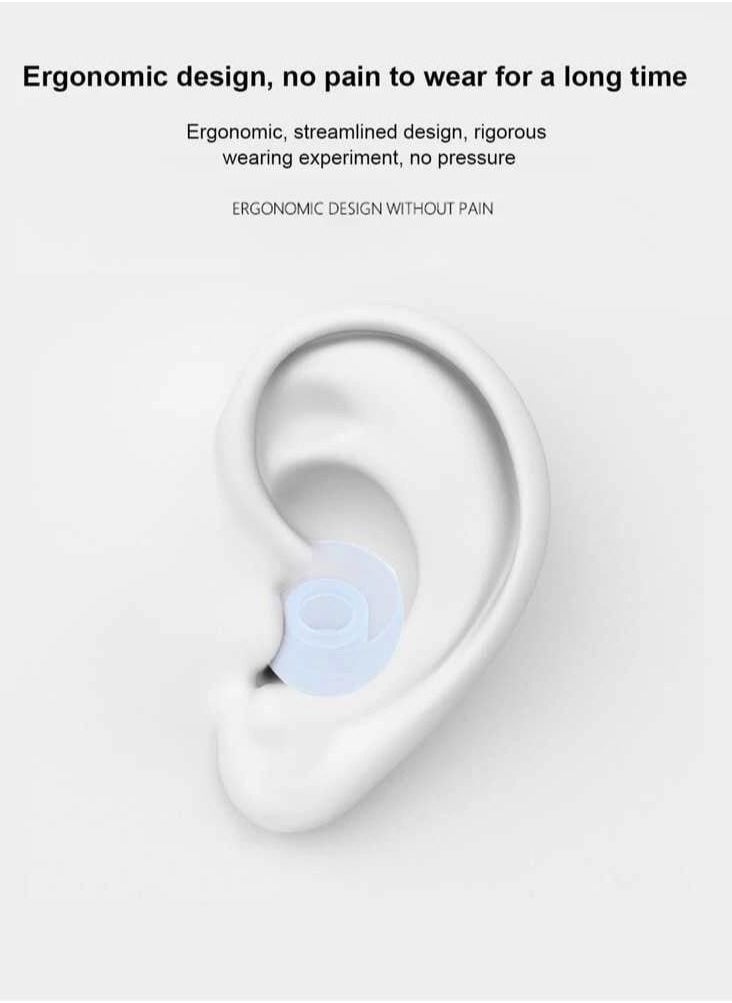 Generic Soft Silicone Inner Earbud Covers, Consisting of 8 Pairs White Color  - Image 3