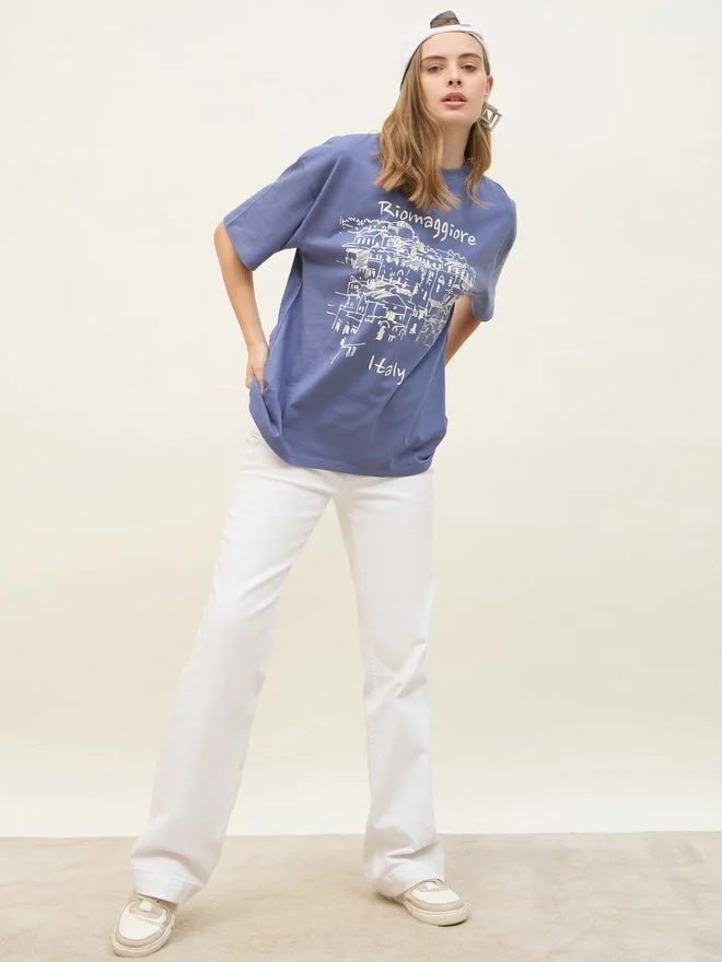 Styli Riomaggiore Graphic Short Sleeve Oversized T-Shirt