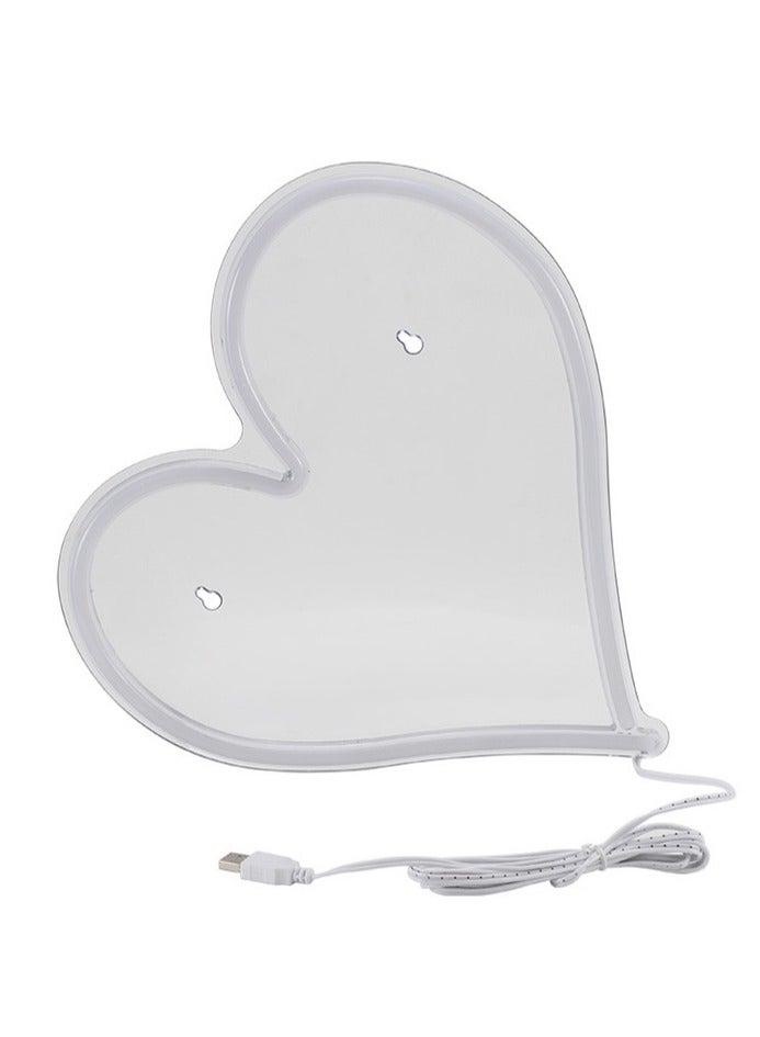 LED Neon Light Heart Shape Wall Decor Sign  - Image 5