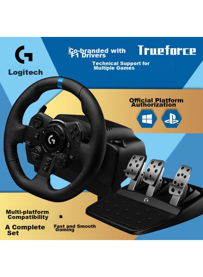 G923 High-resolution Force Feedback Technology Game Steering Wheel And Pedals, Racing Simulation Driving, Pc/ps4/ps5, Forza Horizon 4, Gran Turismo 7, Tureforce - Image 1