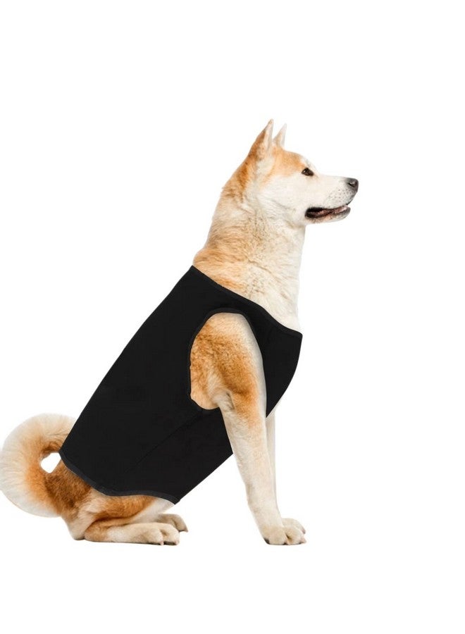 Western Era Soft Cotton Dog T-Shirt, Comfortable Dog Clothing, Sleeveless Vest Puppy Outfit, Apparel (Black) (Xxsmall) (10 Inches) - Image 1