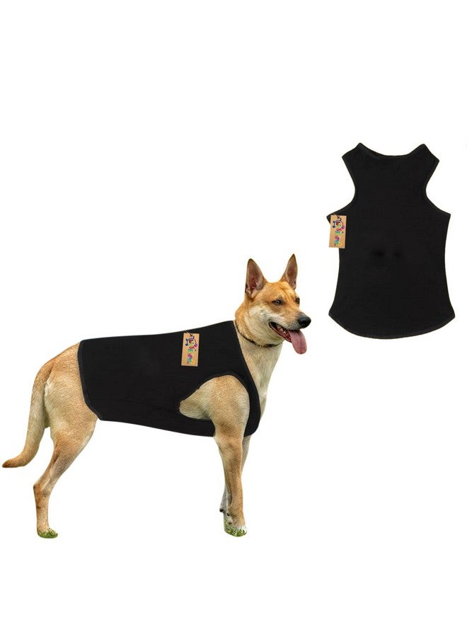 Western Era Soft Cotton Dog T-Shirt, Comfortable Dog Clothing, Sleeveless Vest Puppy Outfit, Apparel (Black) (Xxsmall) (10 Inches) - Image 3