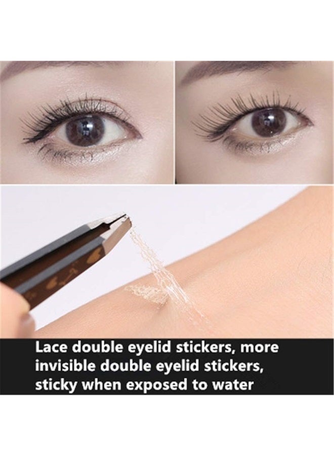 shenghang Eyelid Tape Invisible Eye Stickers Portable Breathable Natural Invisible Single Sided Double Eyelid Tape Self-Adhesive Eyelid Stickers Instant Eye Lift Strips With Y Fork (D) - Image 5